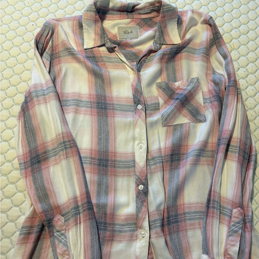 Rails plaid button up